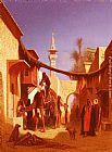 Charles Theodore Frere Street In Damascus and Street In Cairo A Pair of Painting (Pic 2) painting